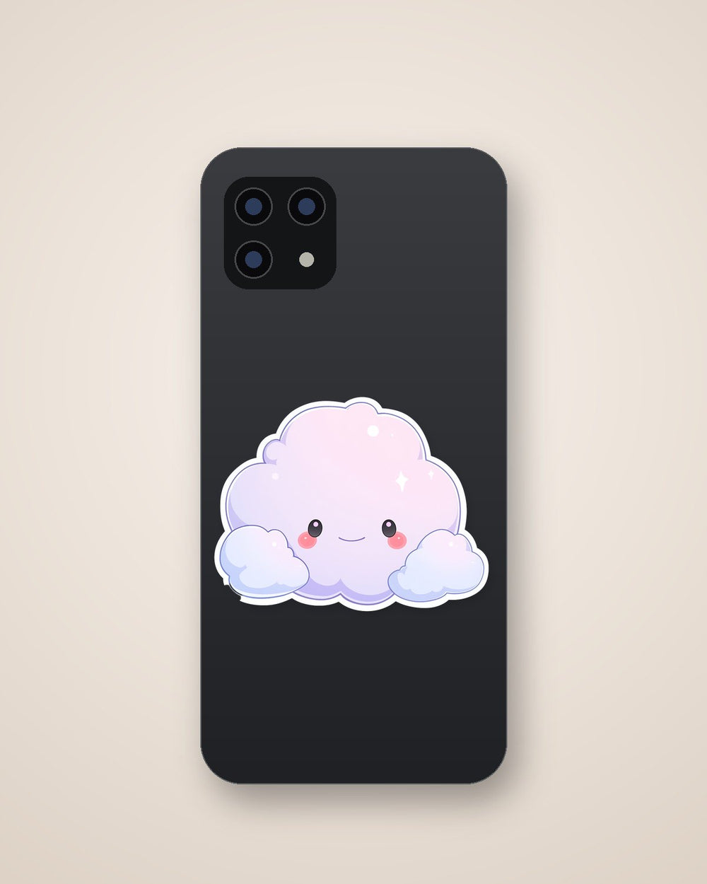 Cute Smiling Cloud Sticker