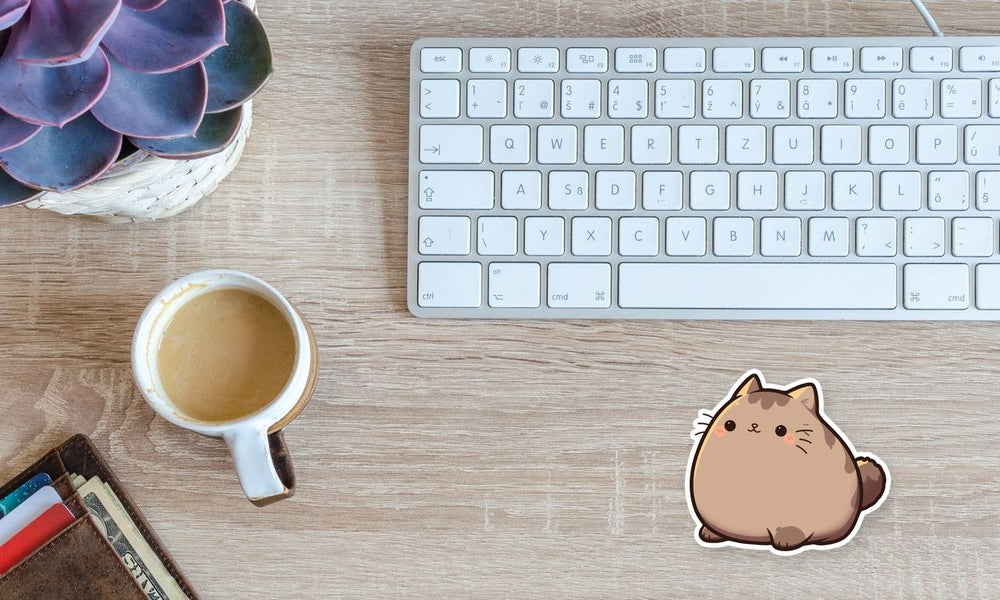Pusheen Chubby Cat Cute Sticker