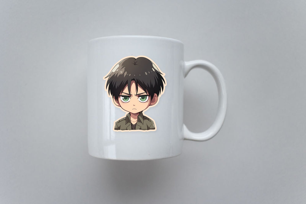 Chibi Eren Yeager Child Sticker