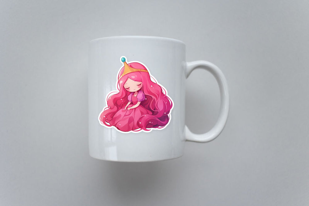Princess Bubblegum Adventure Time Pink Kawaii Sticker