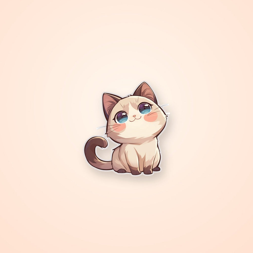 Cute Ragdoll Cat Kawaii Sticker