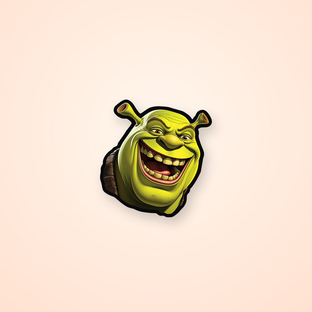 Funny Shrek Smiles Widely Sticker
