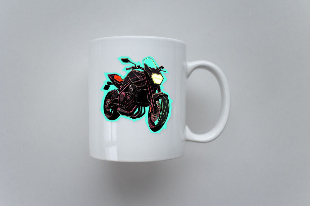 Motorcycle Turquoise Stroke Sticker