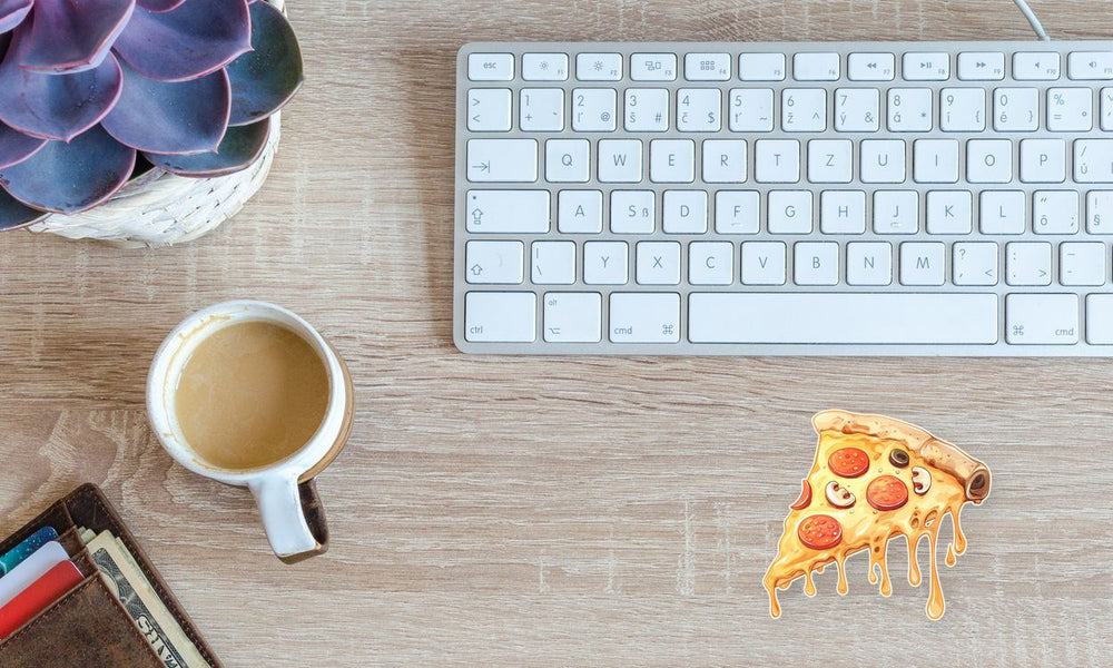 Cheesy Pizza Slice Sticker