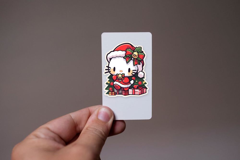 Cute Hello Kitty in Santa Claus Costume Sticker