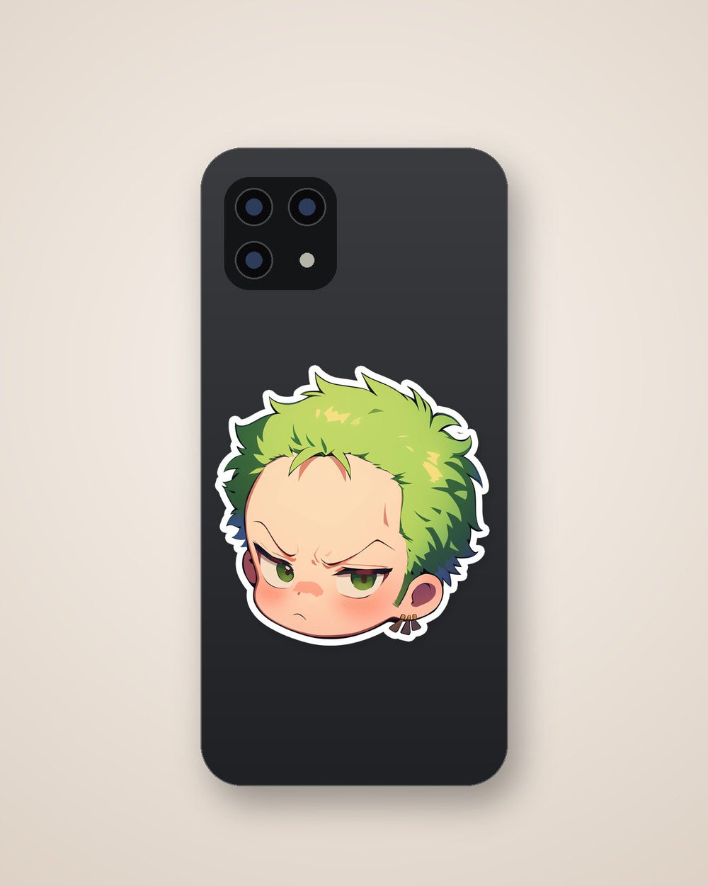 Chibi Zoro Head One Piece Sticker