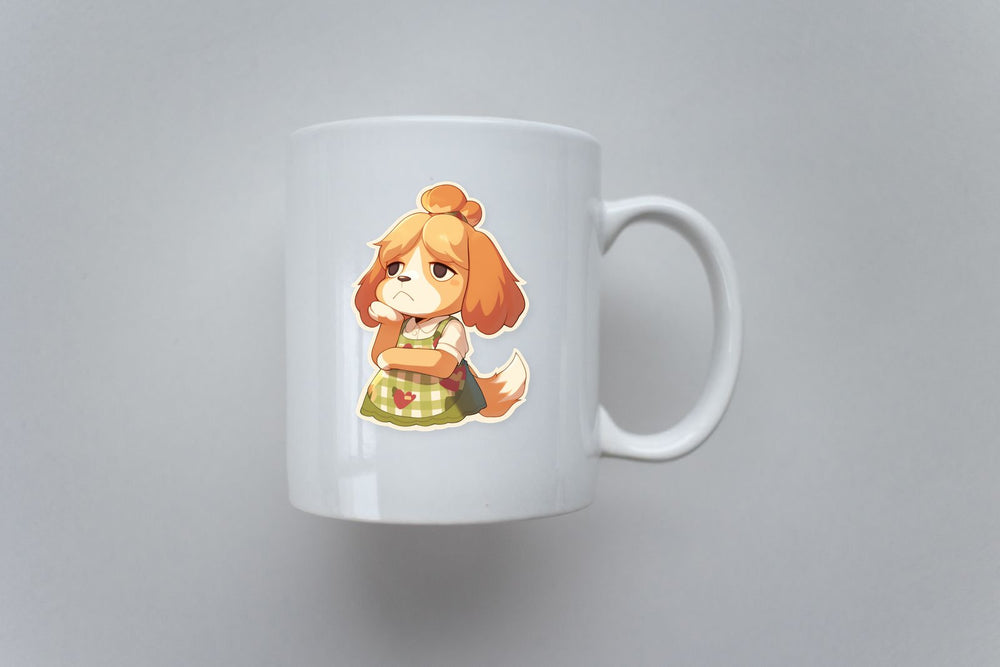 Sad Isabelle Animal Crossing Sticker