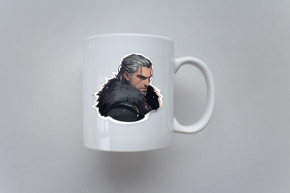 Witcher Geralt with Red Eyes Sticker