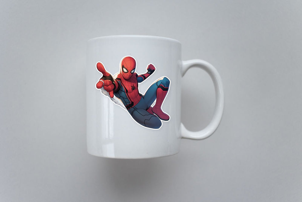 Web-Slinging Spider-Man Sticker