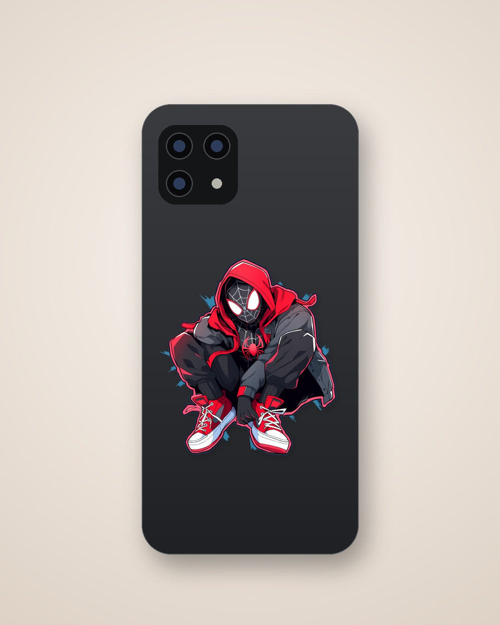 Spider-Man Miles Morales Hooded Cool Pose Sticker
