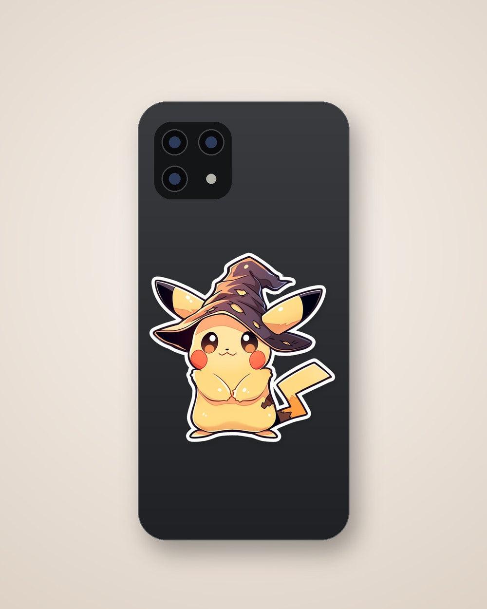 Halloween Pikachu with Witch Hat Sticker