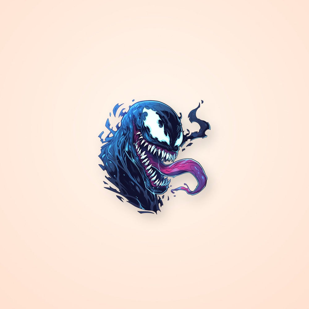 Marvel Venom with Protruding Tongue Sticker