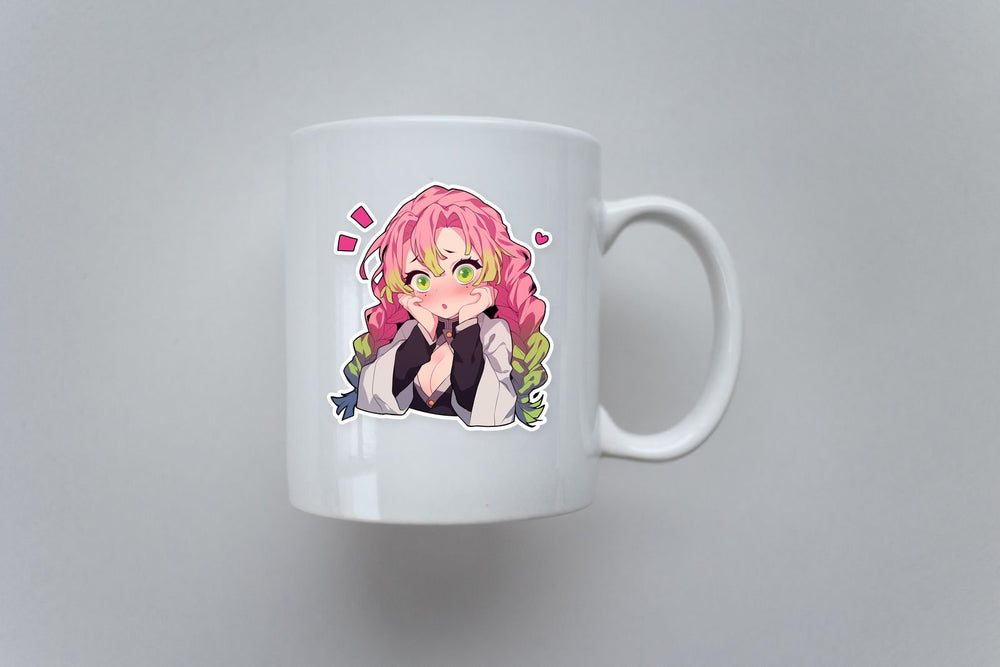 Mitsuri Kanroji Blushing Demon Slayer Sticker
