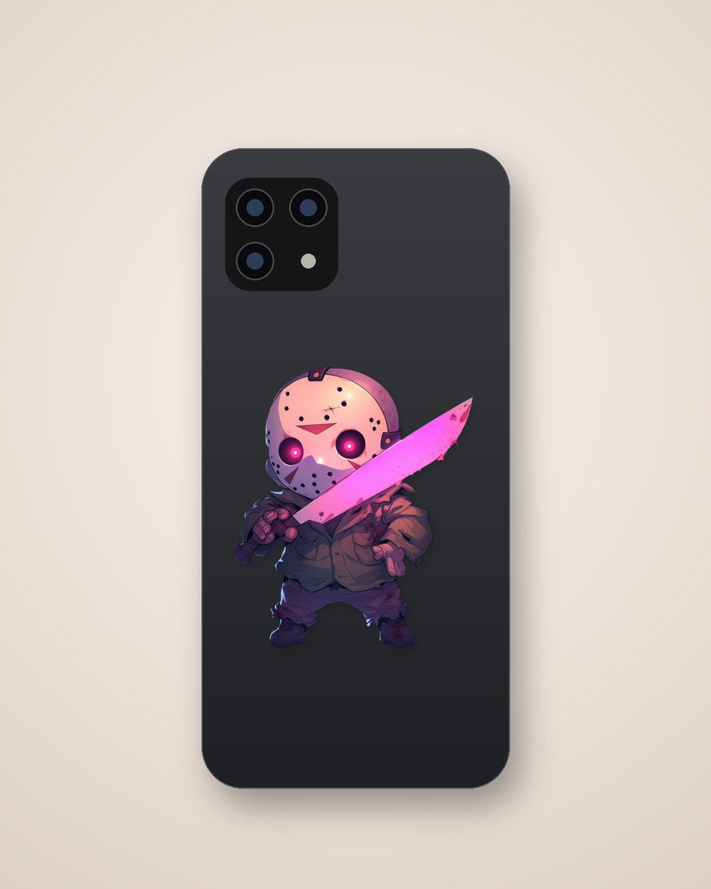 Friday the 13Th Chibi Jason Voorhees Glowing Machete Sticker