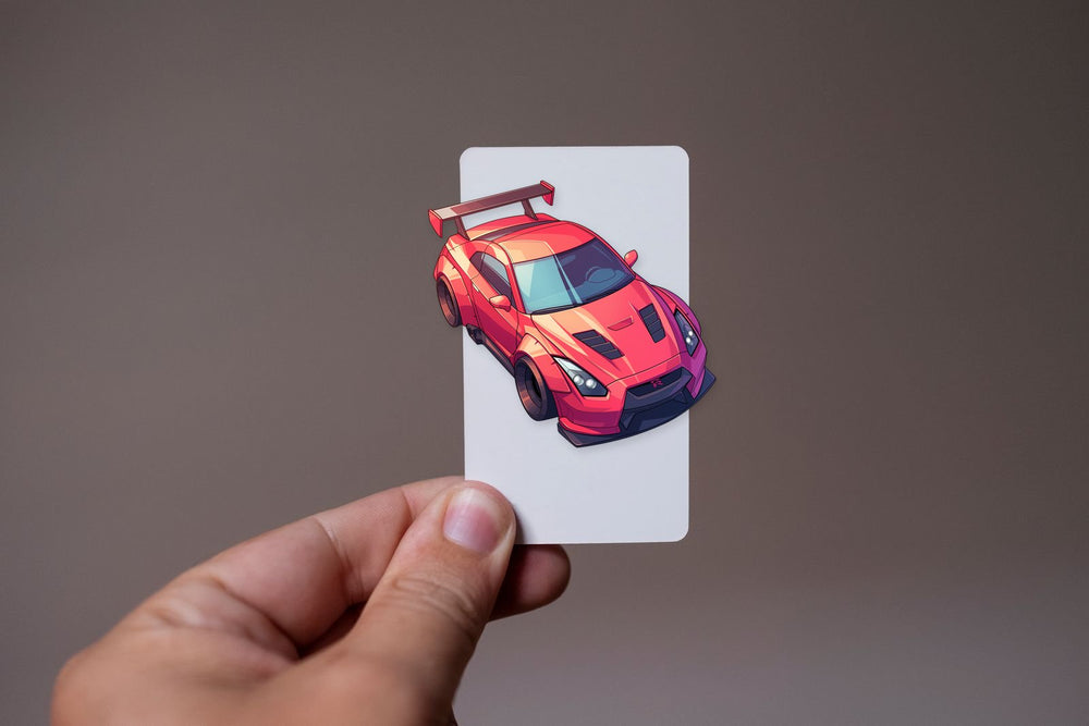 Red Nissan GTR R35 Car Sticker