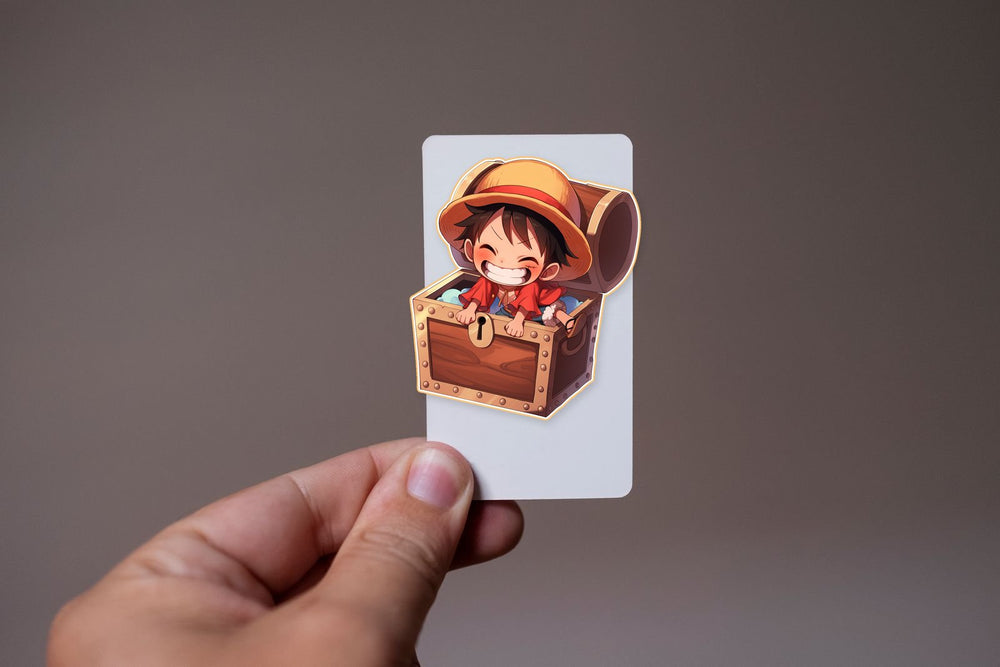 One Piece Luffy Treasure Chest Sticker