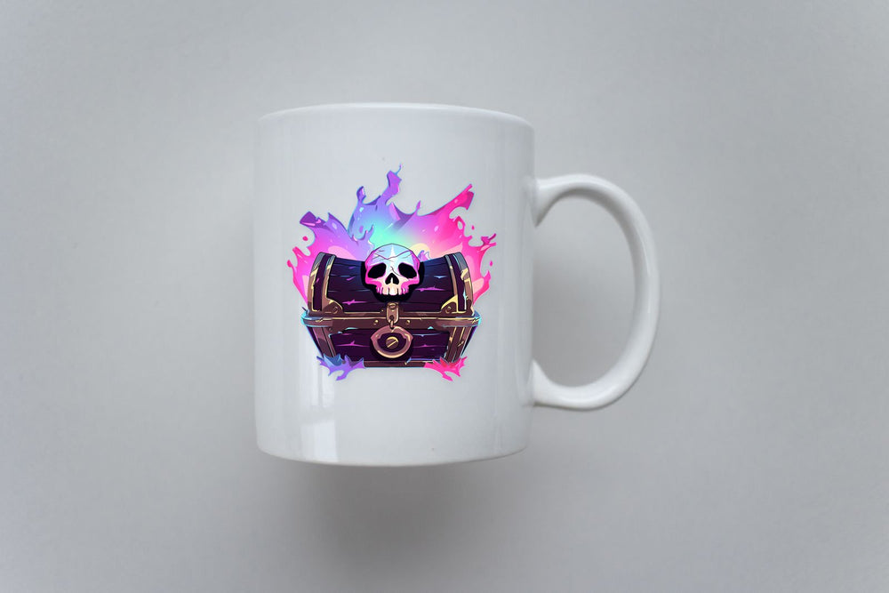 Sorcerer Pirate Chest with Skull Sticker