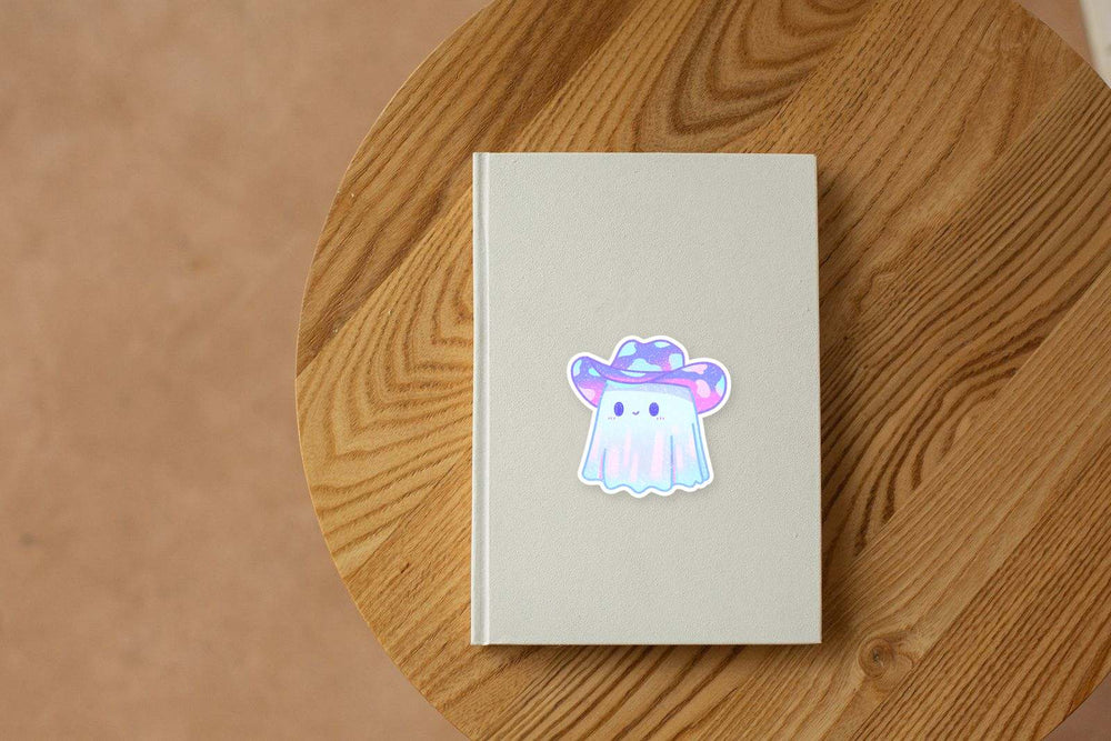 Adorable Pastel Ghost Kawaii Halloween Sticker