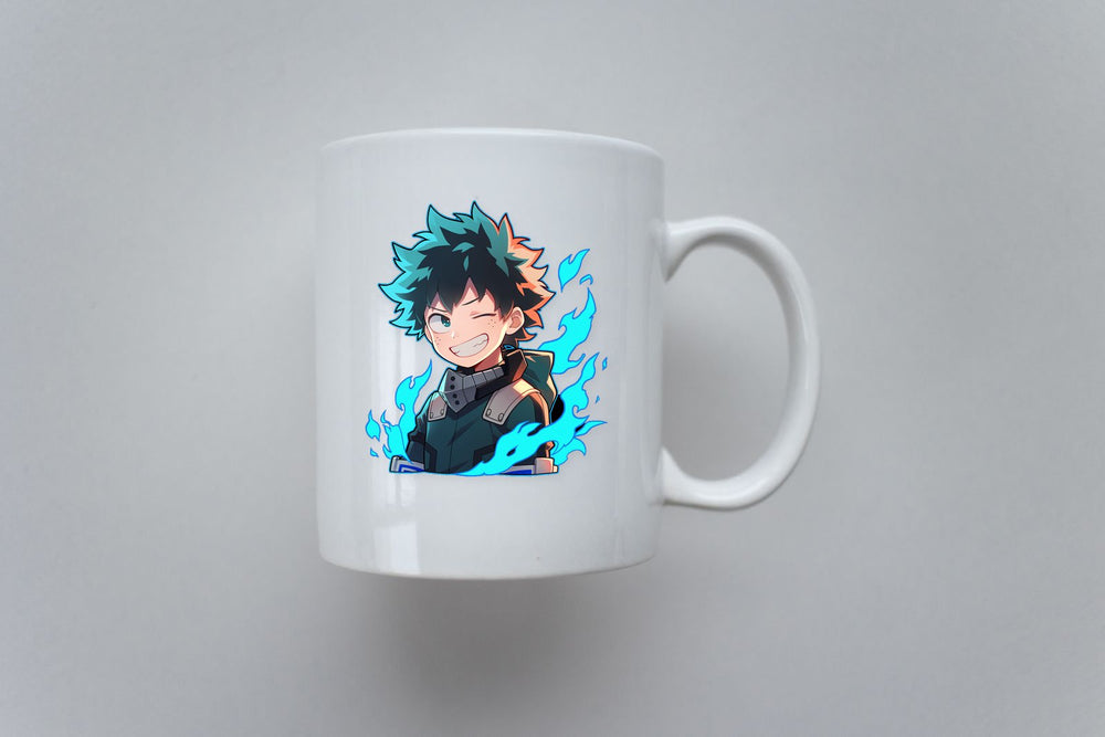 My Hero Academia Deku Blue Flame Sticker
