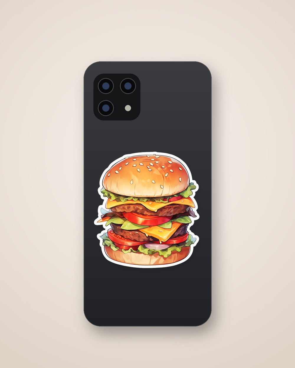 Double Burger Sticker