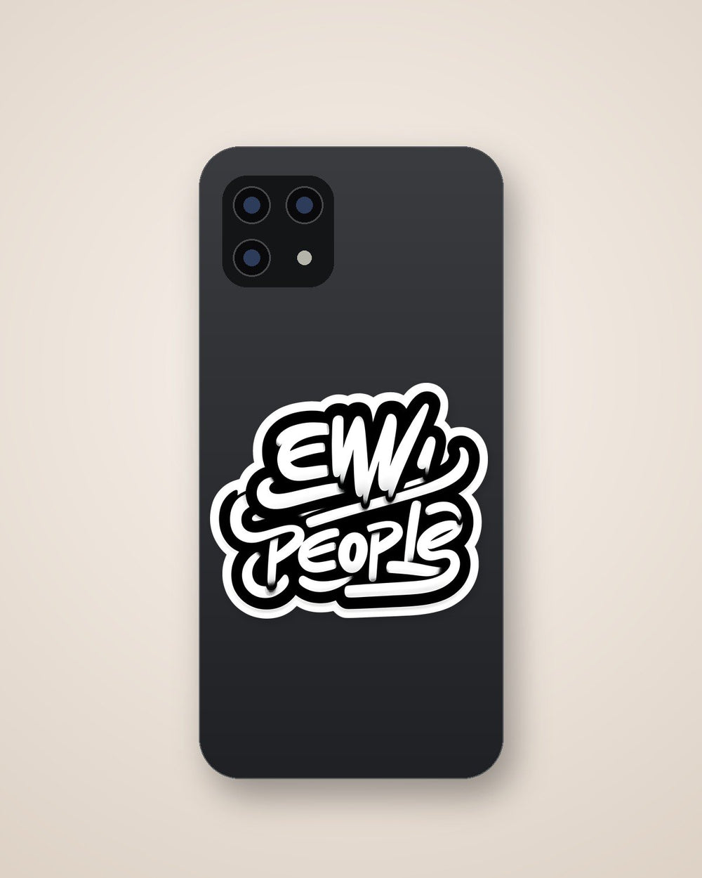 Eww People Graffiti Text Sticker