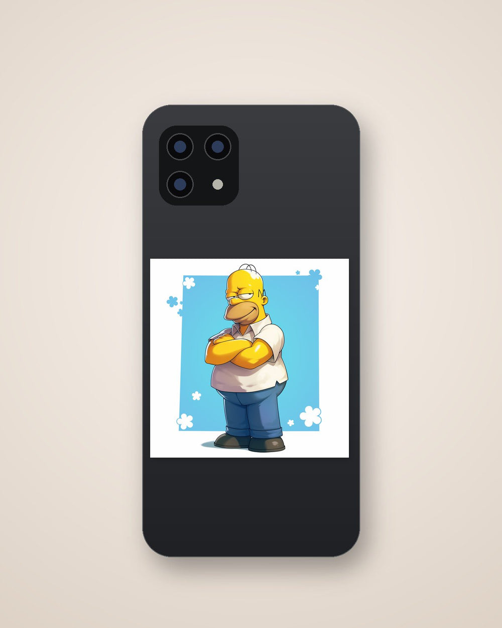 Homer Simpson Happy Character Sticker