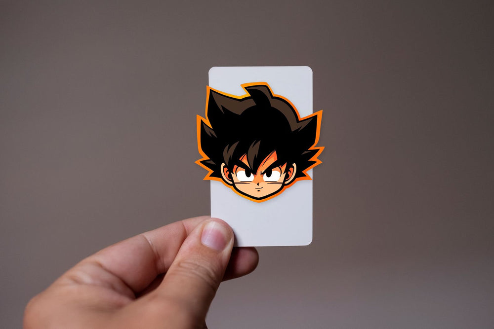 Dbz Goku Head-Orange Stroke Sticker