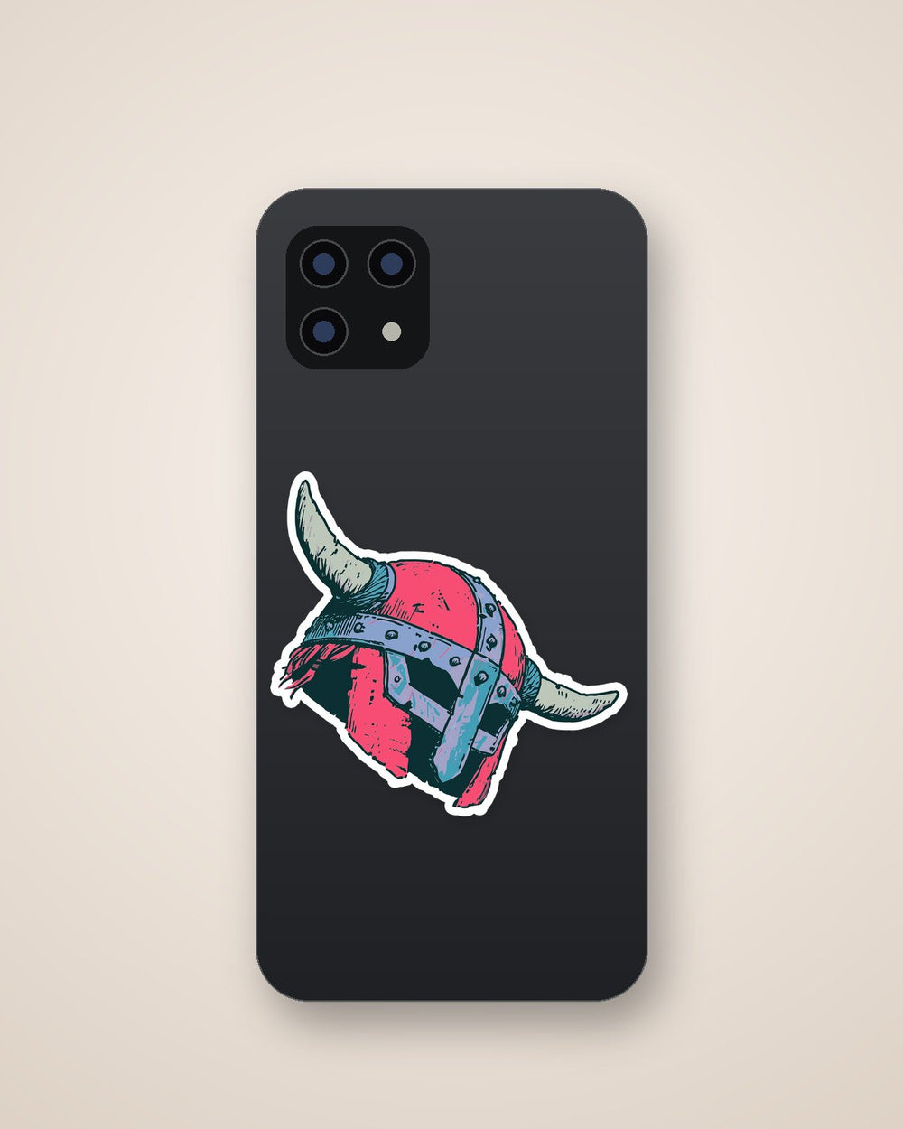 Viking Horned Helmet Sticker
