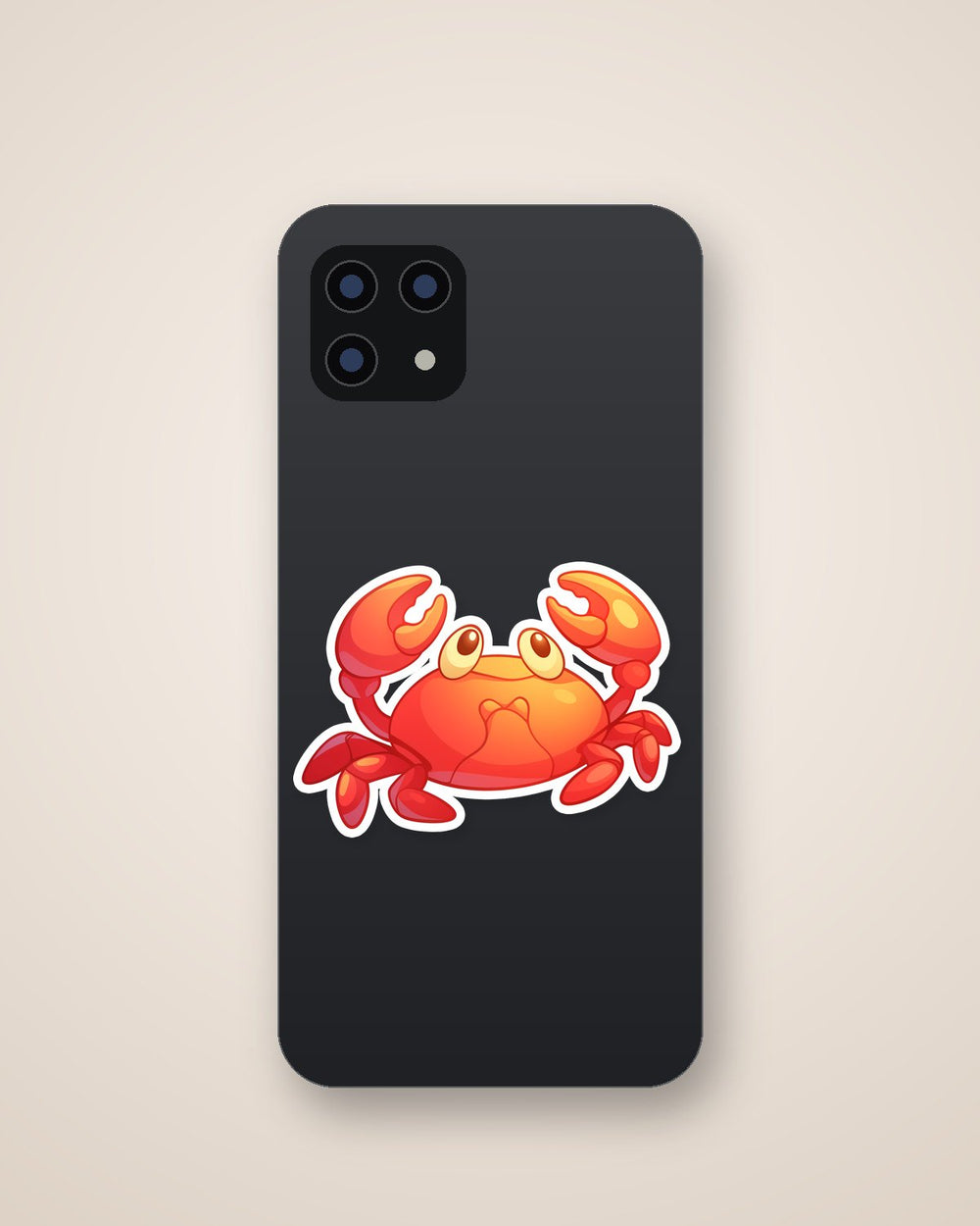 Cute Red Crab Sticker