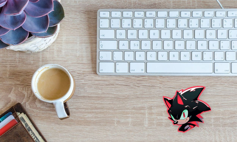 Shadow the Hedgehog Red Stroke Sticker