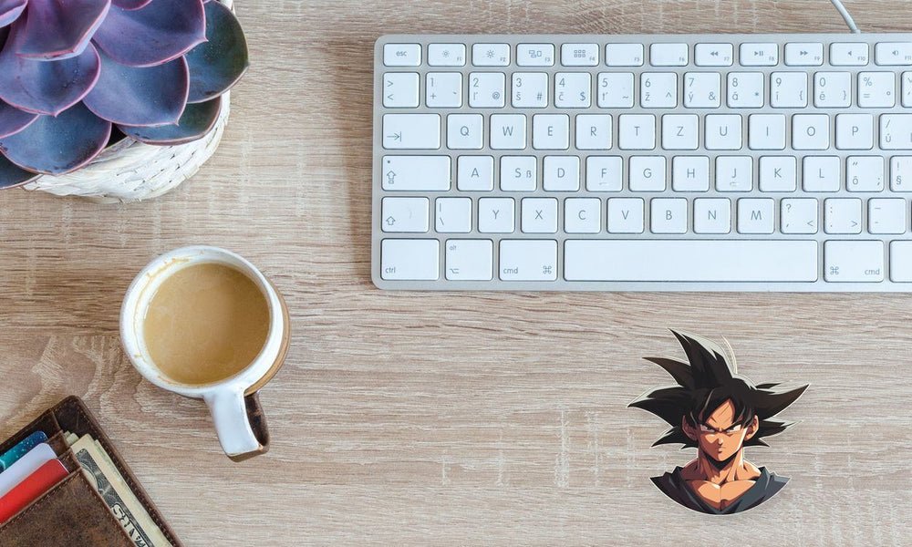 Goku Black Hair Determined Look Sticker