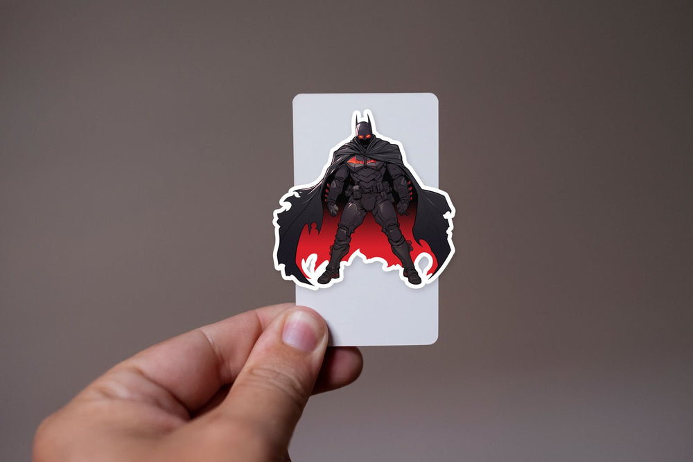 Cyberpunk Batman Red Glow Sticker