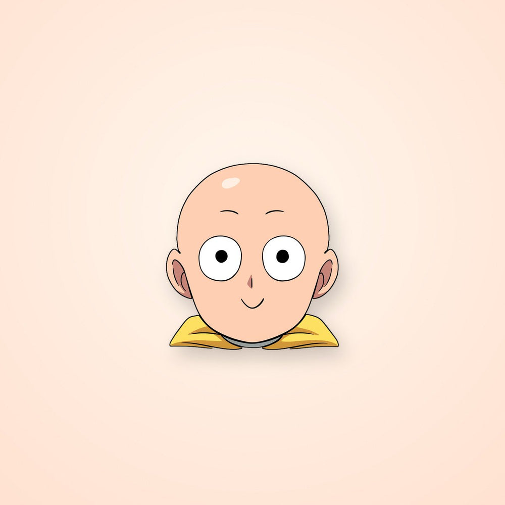 One Punch Man Saitama Smiling Sticker