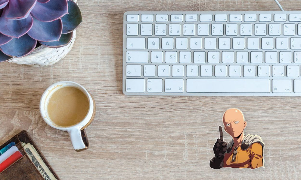 Saitama One Finger One-Punch Man Sticker