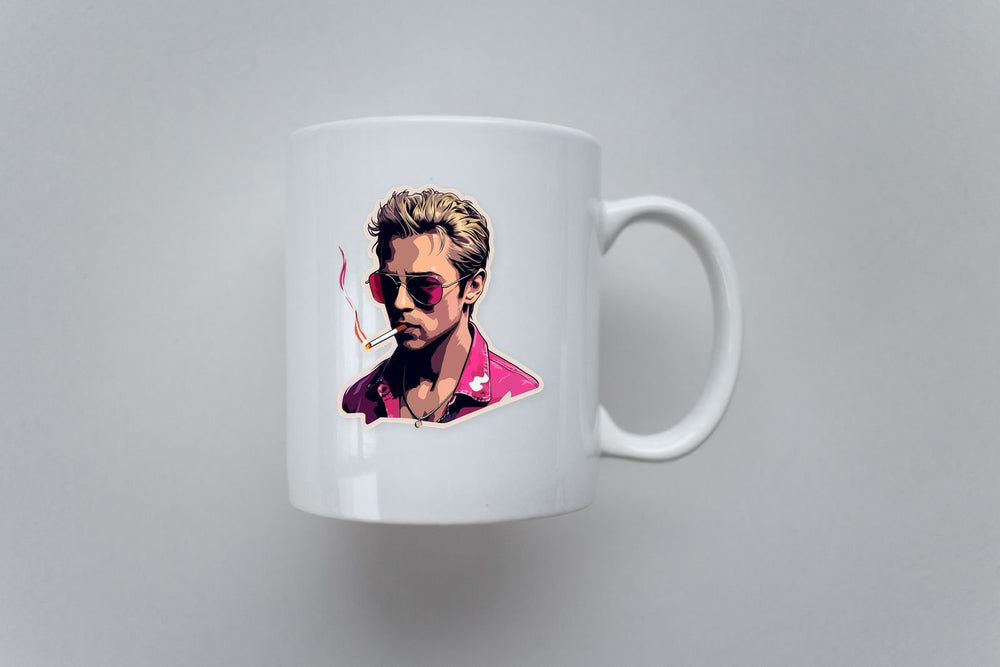Tyler Durden with Cigarette Sticker