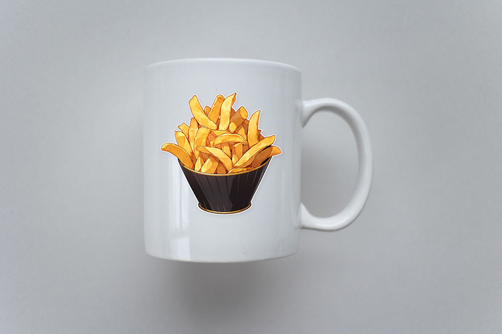 Plate of French Fries Sticker