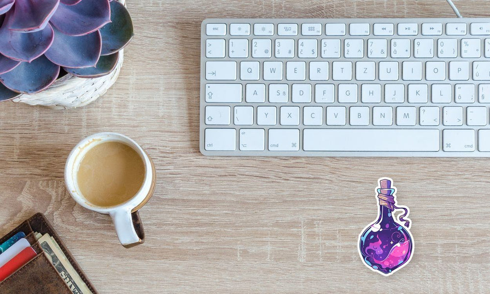 Purple Wizard Potion Sticker
