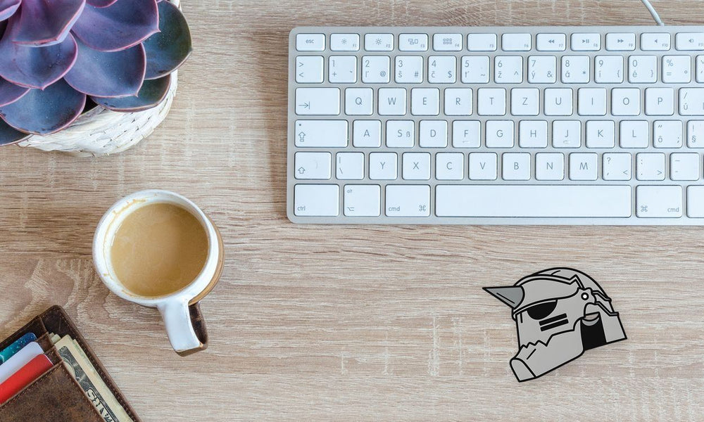 Alphonse Elric Armor Helmet Anime Sticker