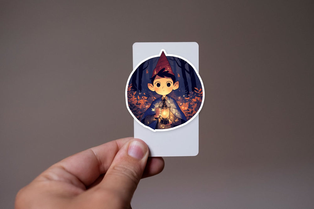 Wirt Lantern Forest Cartoon Sticker