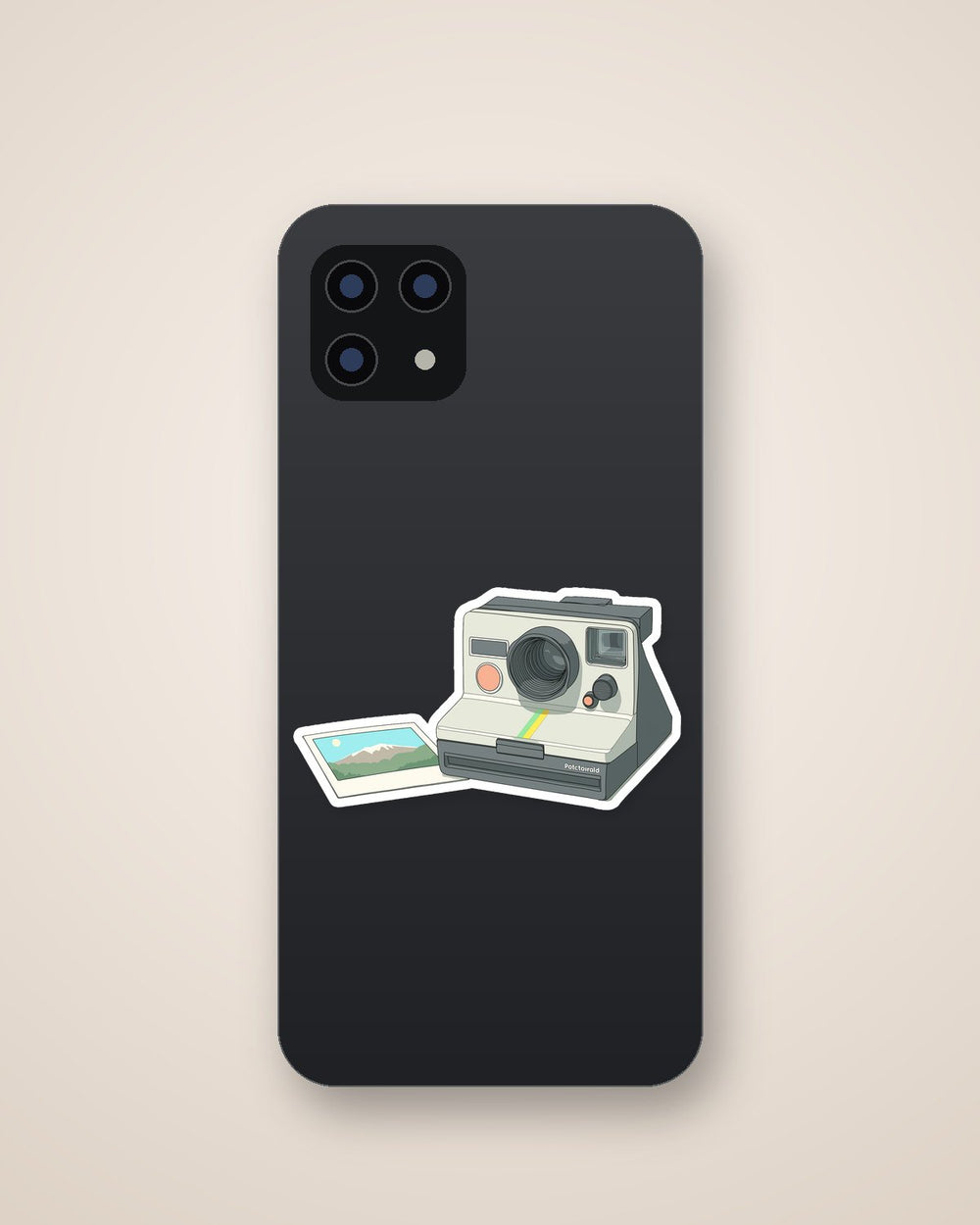 Retro Polaroid Instant Camera Vintage Sticker
