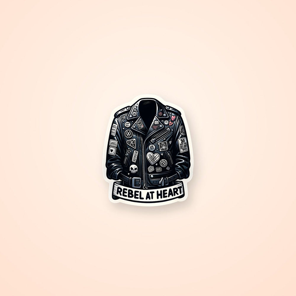 Punk Leather Jacket Rebel Sticker