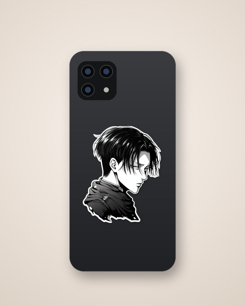 Aot Levi Ackerman B&W Manga Sticker