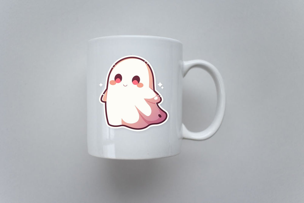 Cute Ghost Smiley Sticker