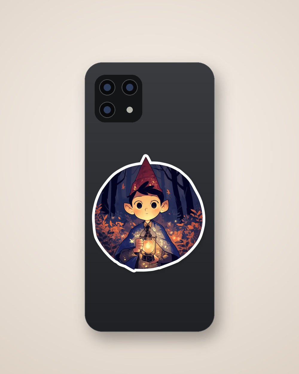Wirt Lantern Forest Cartoon Sticker