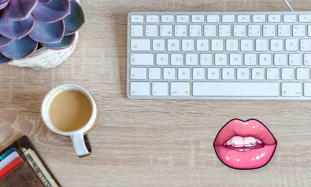 Pink Lips Beautiful Sticker