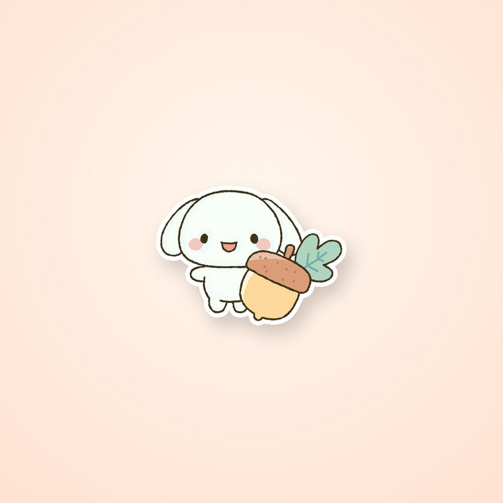 Cute Cinnamoroll Autumn Acorn Kawaii Sticker