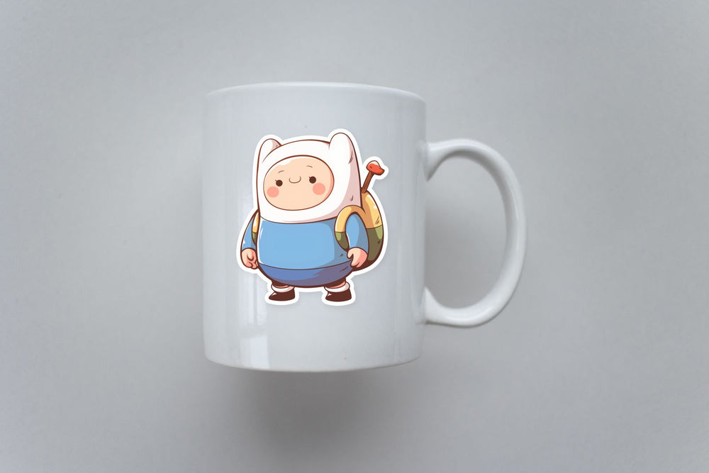 Kawaii Finn the Human Adventure Time Sticker