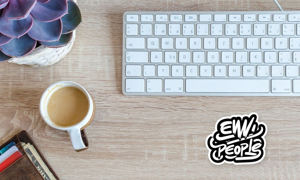 Eww People Graffiti Text Sticker