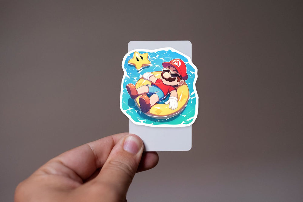 Mario Summer Floatie Pool Sticker