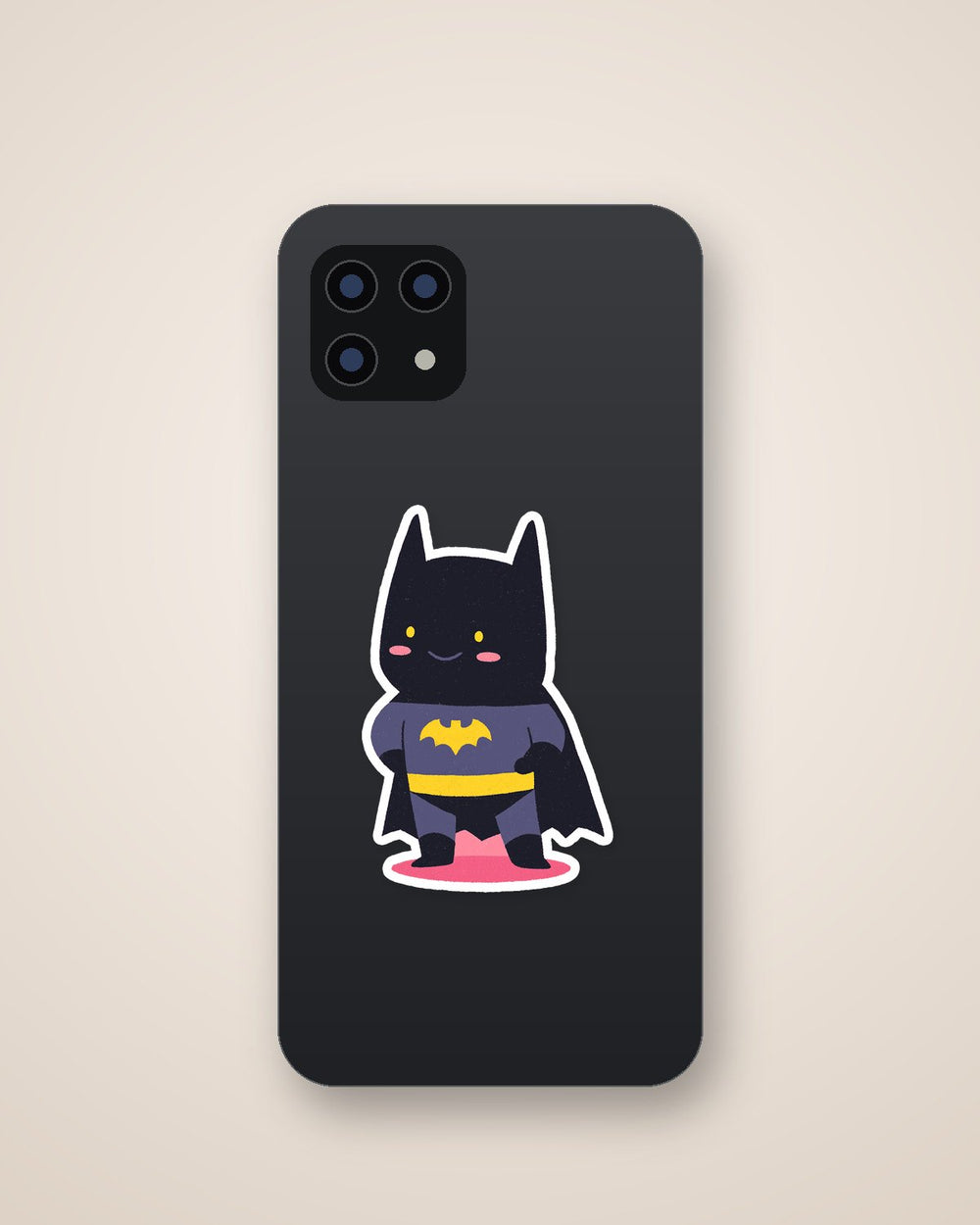Kawaii Batman Cute Minimal Superhero Sticker